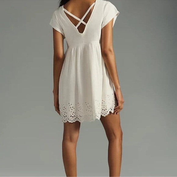 Daily Practice By Anthropologie Valensole Eyelet Dress Sz M - Picture 4 of 12